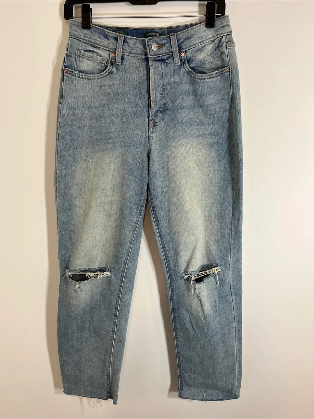 Wild fable super high rise slim straight 6